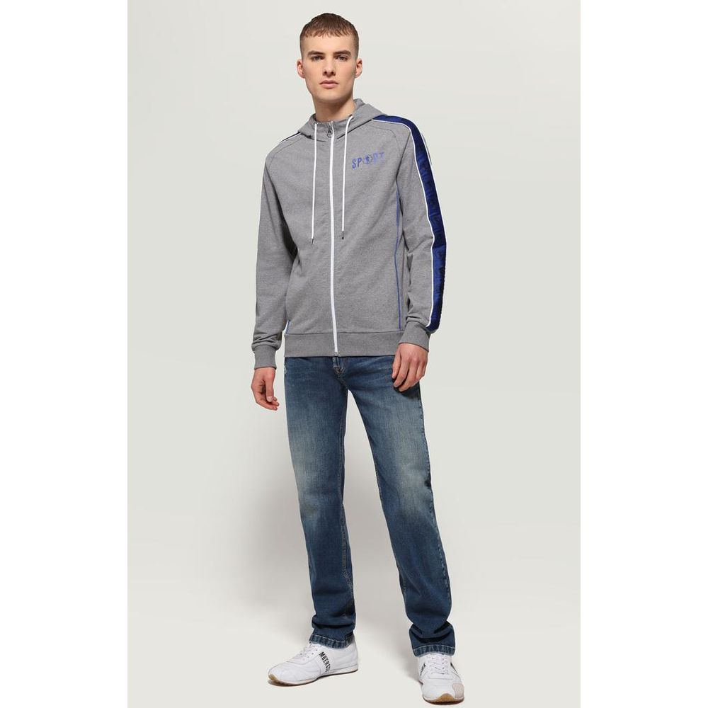 Bikkembergs Grauer Baumwollpullover
