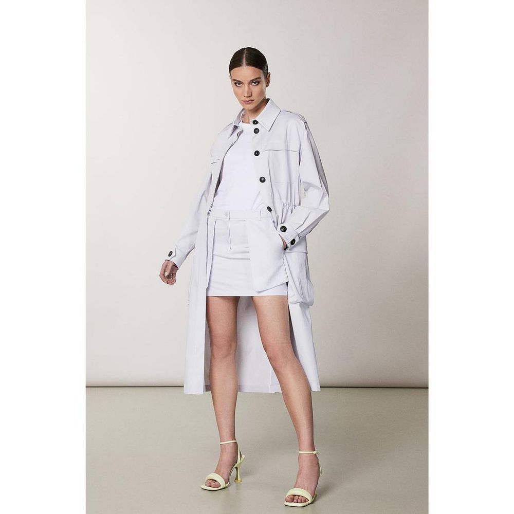Patrizia Pepe Lilac Cotton Mini Skirt