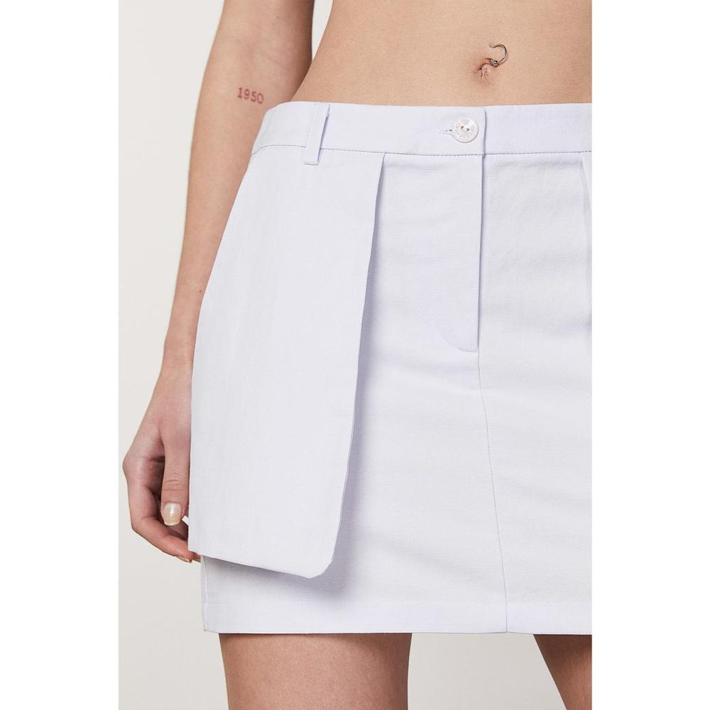 Patrizia Pepe Lilac Cotton Mini Skirt
