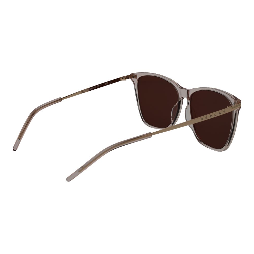 Replay Beige Kunststoff-Sonnenbrille