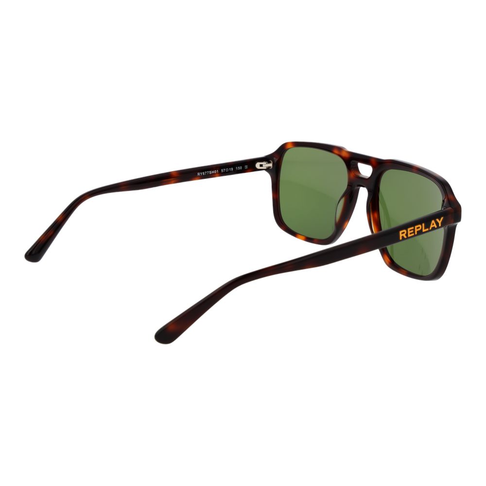 Replay Braune Sonnenbrille aus Kunststoff