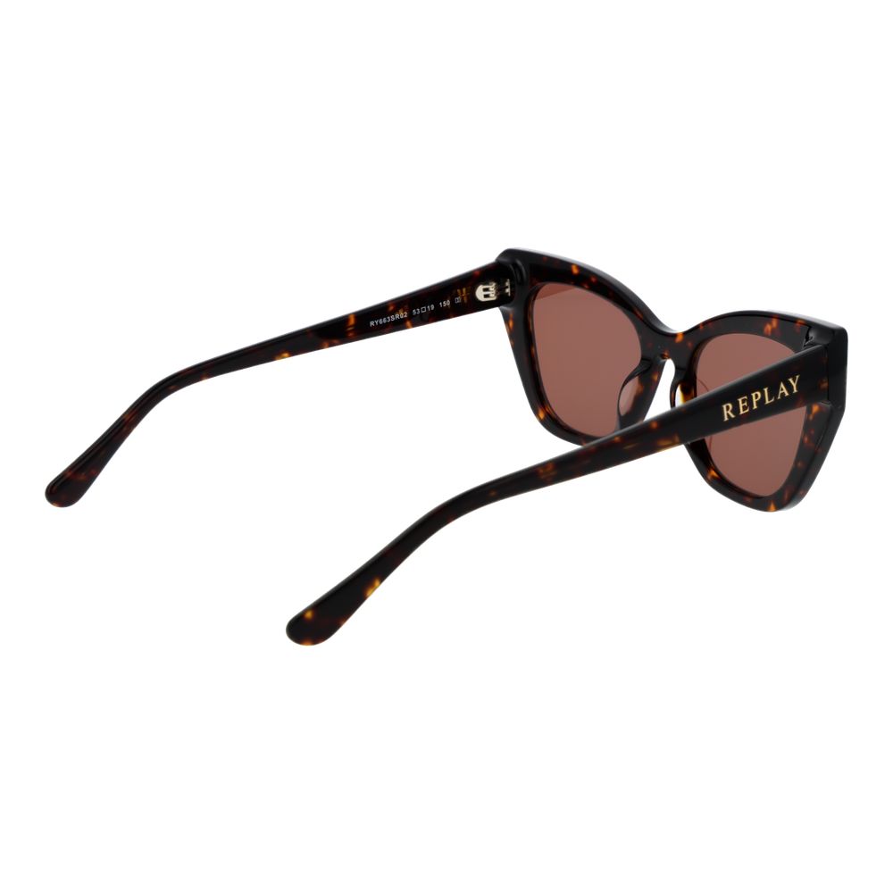 Replay Braune Sonnenbrille aus Kunststoff