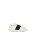 Valentino Garavani Weiße Low-Top-Sneaker aus Kalbsleder Bos Taurus