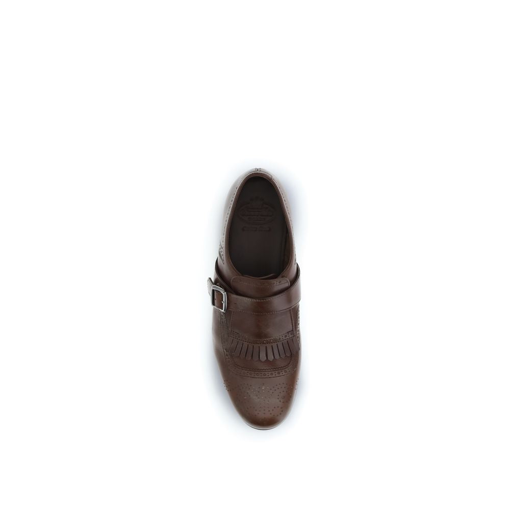 Church's Brown Calfskin Bos Taurus Slipper Loafers