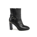 Tommy Hilfiger Schwarze Leder-Stiefeletten