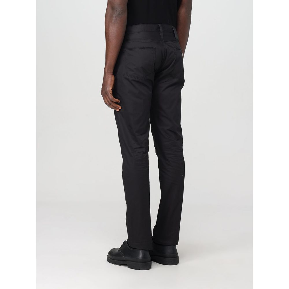 Emporio Armani Schwarze Baumwollhose für den Alltag