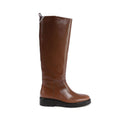 Tommy Hilfiger Braune Leder-Ankle Boots