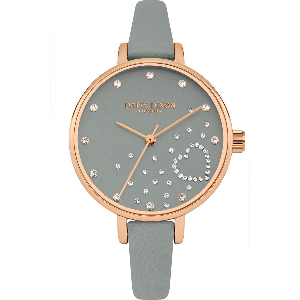 DAISY DIXON Grey Leather Dress Watch