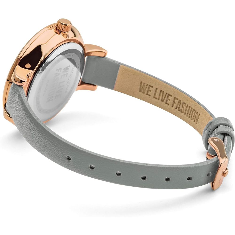 DAISY DIXON Grey Leather Dress Watch