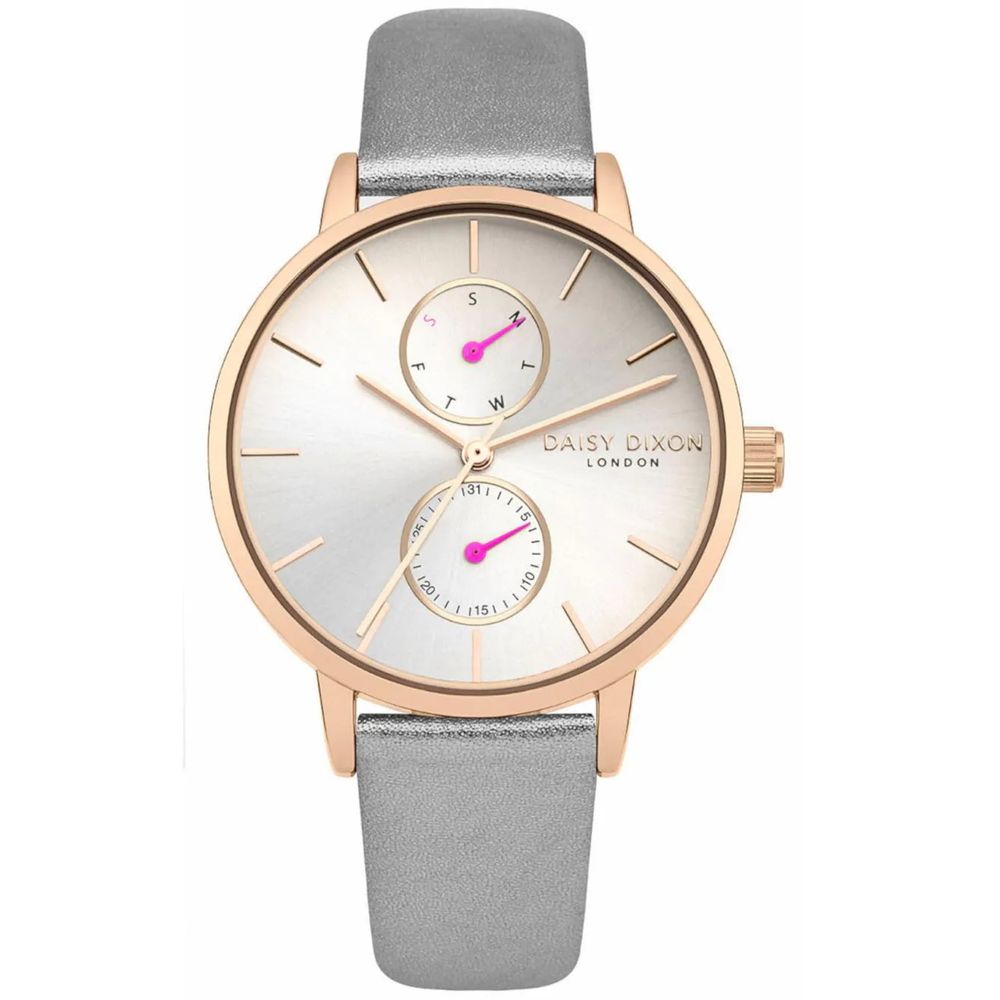 DAISY DIXON Graue Lederkleideruhr