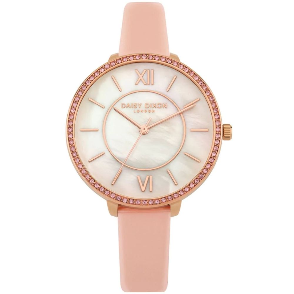 DAISY DIXON Multicolor Lederkleid Uhr