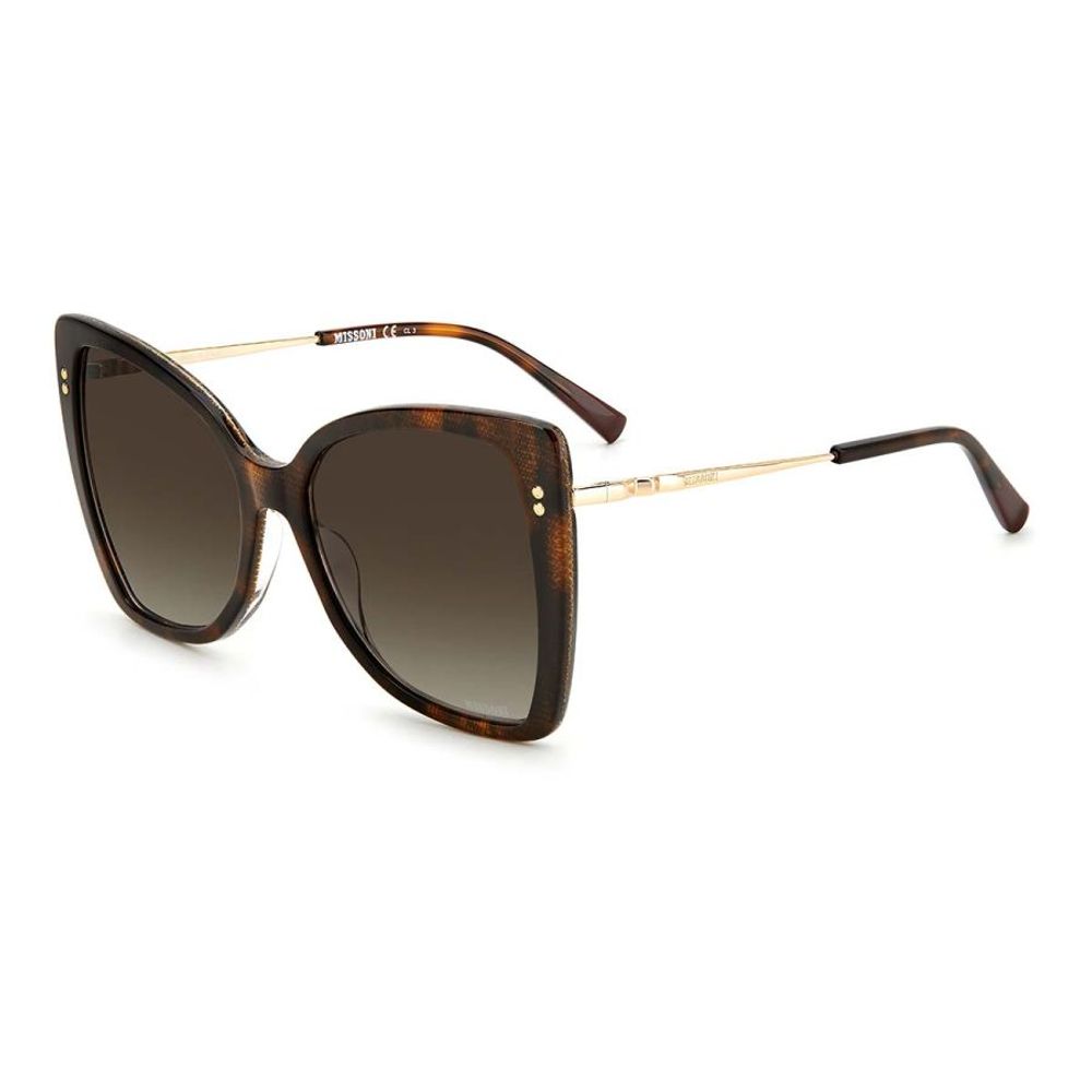 Missoni Braune Sonnenbrille aus Kunststoff