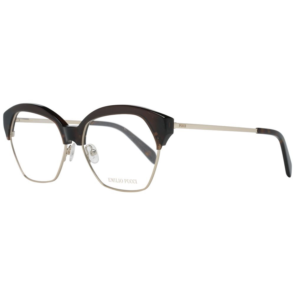 Emilio Pucci Braune Metallbrille (Gestell)