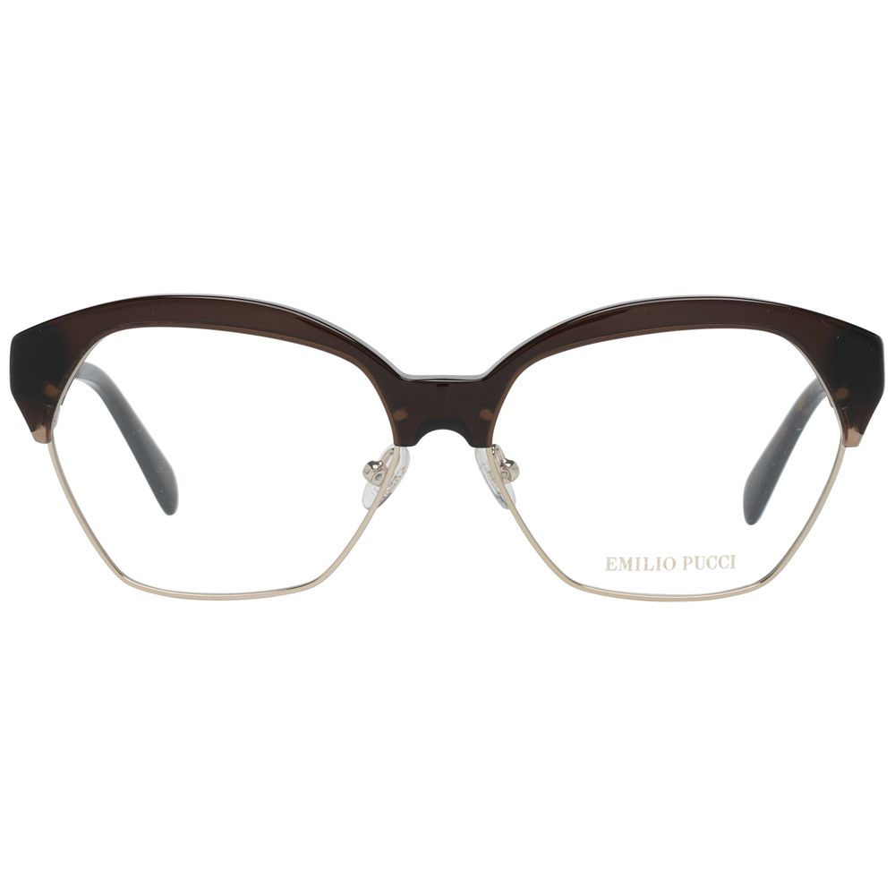 Emilio Pucci Braune Metallbrille (Gestell)