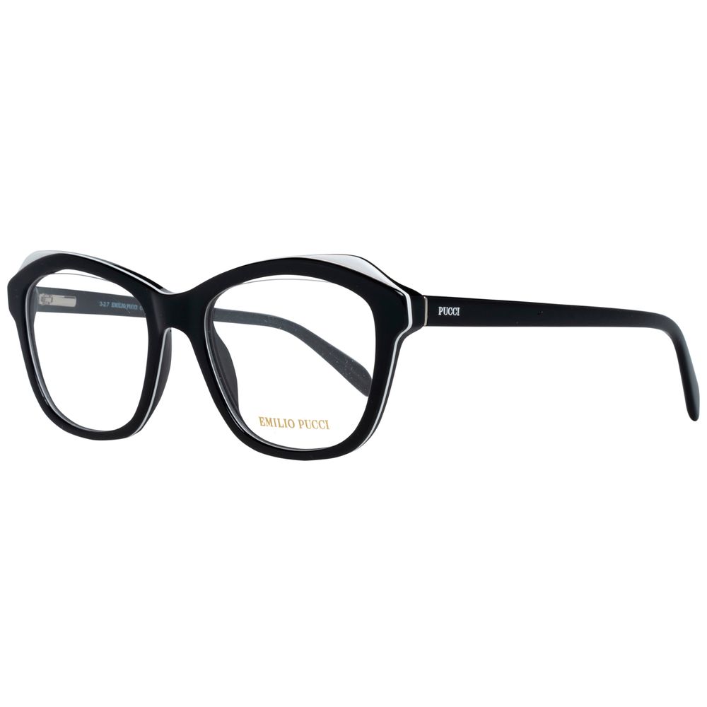 Emilio Pucci Schwarze Kunststoffbrille (Gestell)