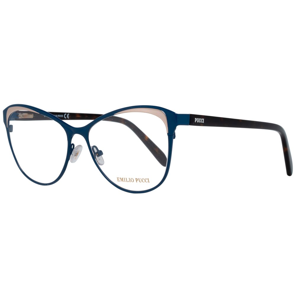 Emilio Pucci Blaue Metallbrille (Gestell)