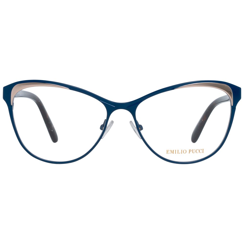 Emilio Pucci Blaue Metallbrille (Gestell)