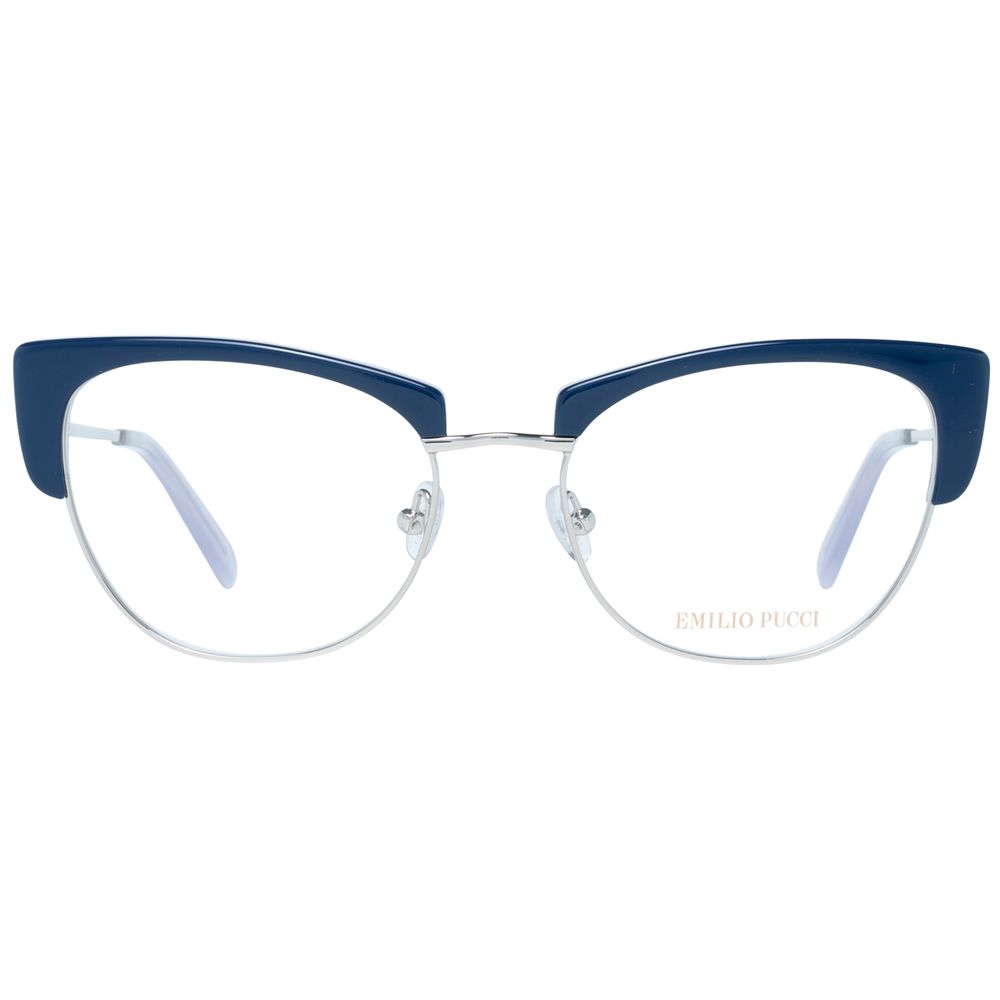 Emilio Pucci Blaue Metallbrille (Gestell)