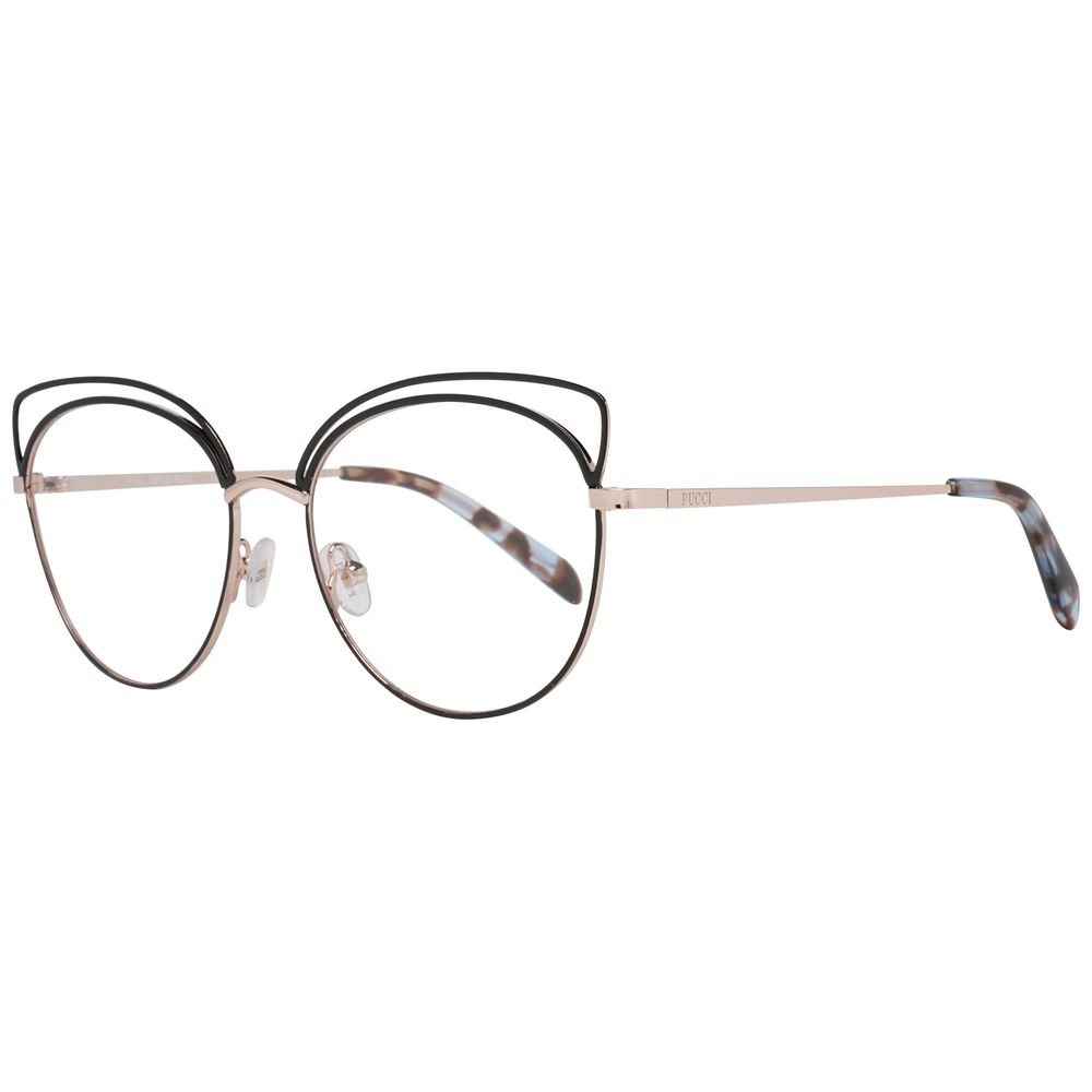 Emilio Pucci Schwarze Metallbrille (Fassung)