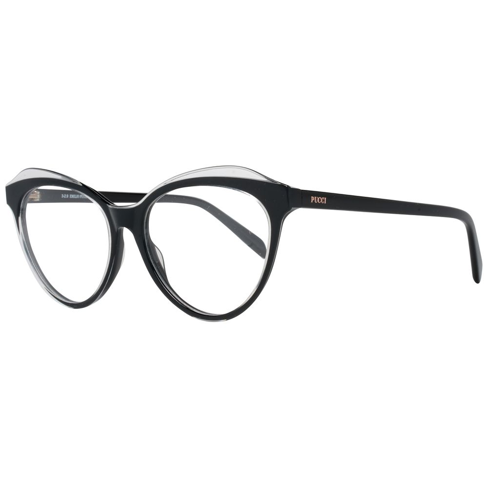 Emilio Pucci Schwarze Kunststoffbrille (Fassung)