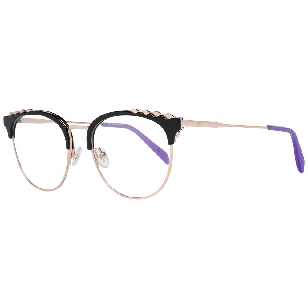 Emilio Pucci Schwarze Metallbrille (Fassung)