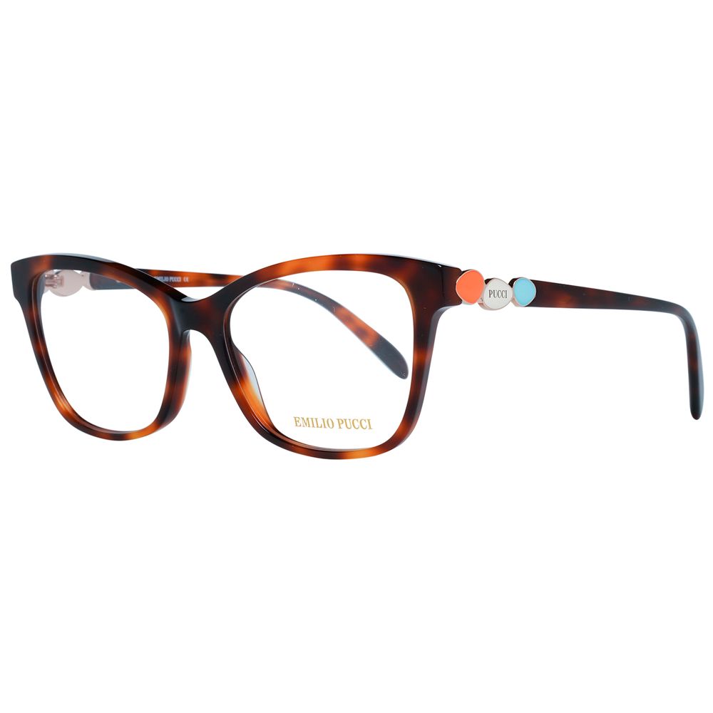 Emilio Pucci Brown Plastic Eyeglasses (Frame)