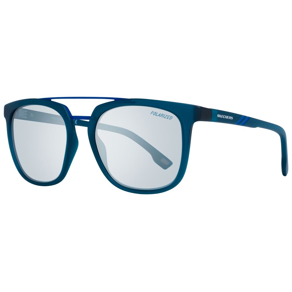 SKECHERS Blaue Sonnenbrille aus Metall