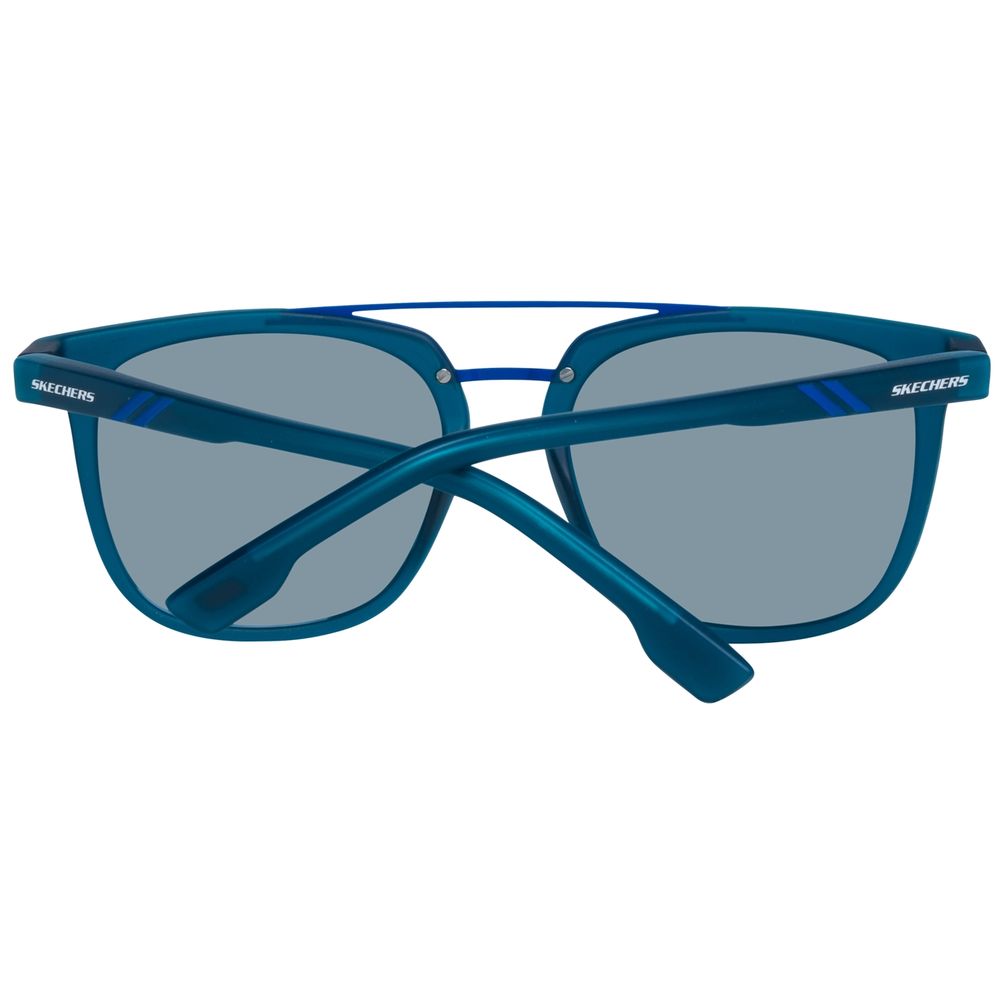 SKECHERS Blaue Sonnenbrille aus Metall