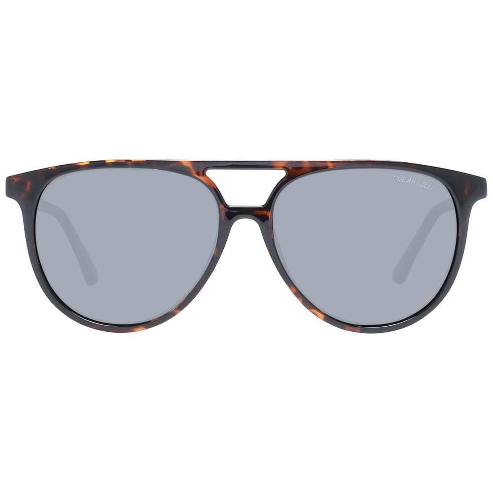 SKECHERS Braune Sonnenbrille aus Kunststoff