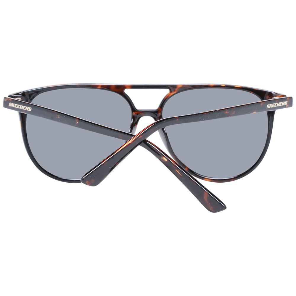 SKECHERS Braune Sonnenbrille aus Kunststoff