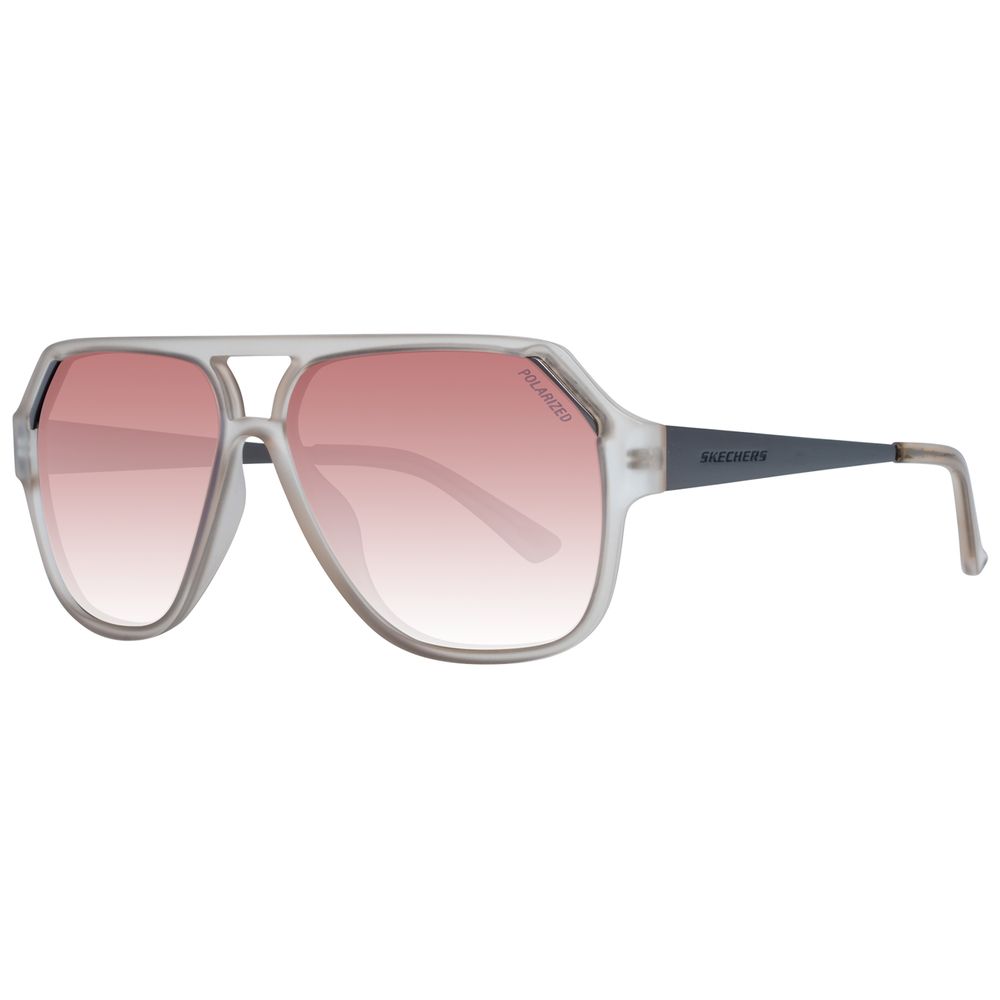 SKECHERS Graue Sonnenbrille aus Kunststoff