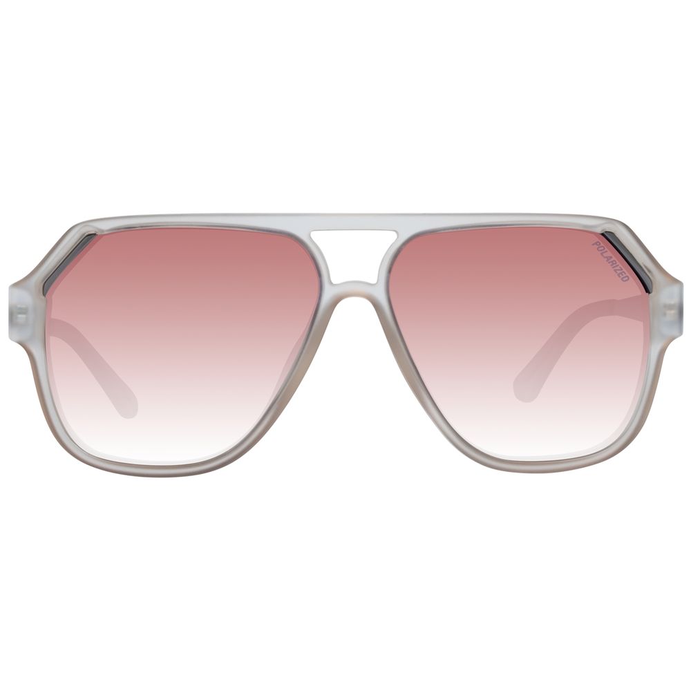 SKECHERS Graue Sonnenbrille aus Kunststoff
