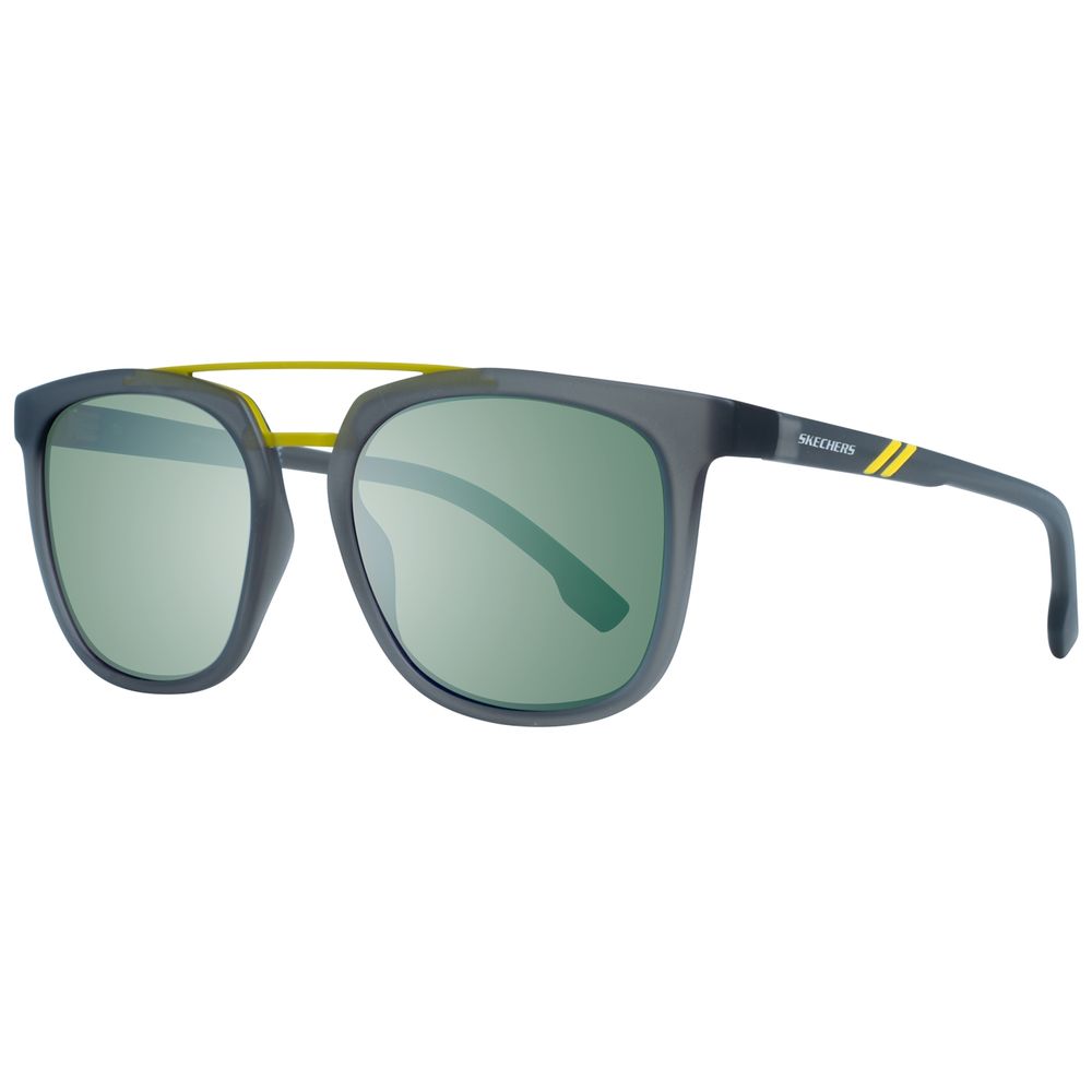 SKECHERS Graue Sonnenbrille aus Metall