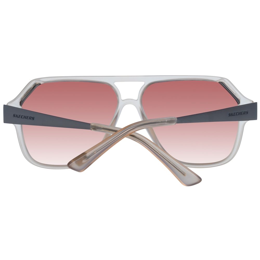 SKECHERS Graue Sonnenbrille aus Kunststoff