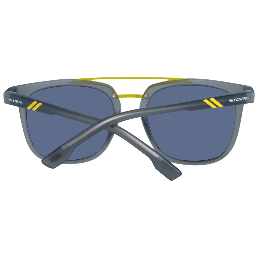 SKECHERS Graue Sonnenbrille aus Metall