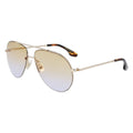 Victoria Beckham Sonnenbrille aus Goldmetall