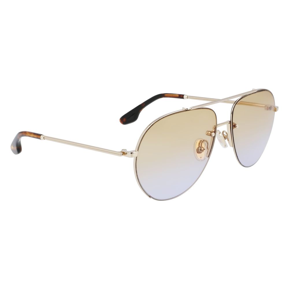 Victoria Beckham Sonnenbrille aus Goldmetall