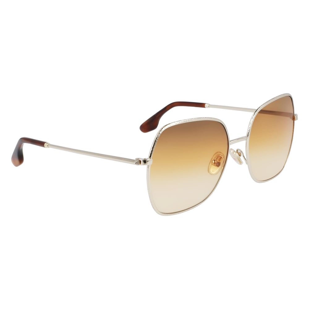 Victoria Beckham Sonnenbrille aus Goldmetall