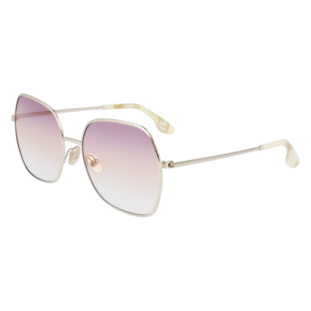 Victoria Beckham Sonnenbrille aus Goldmetall