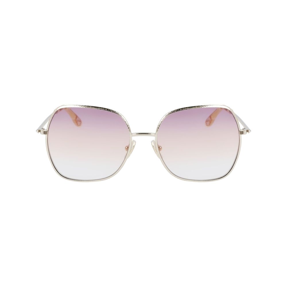 Victoria Beckham Sonnenbrille aus Goldmetall
