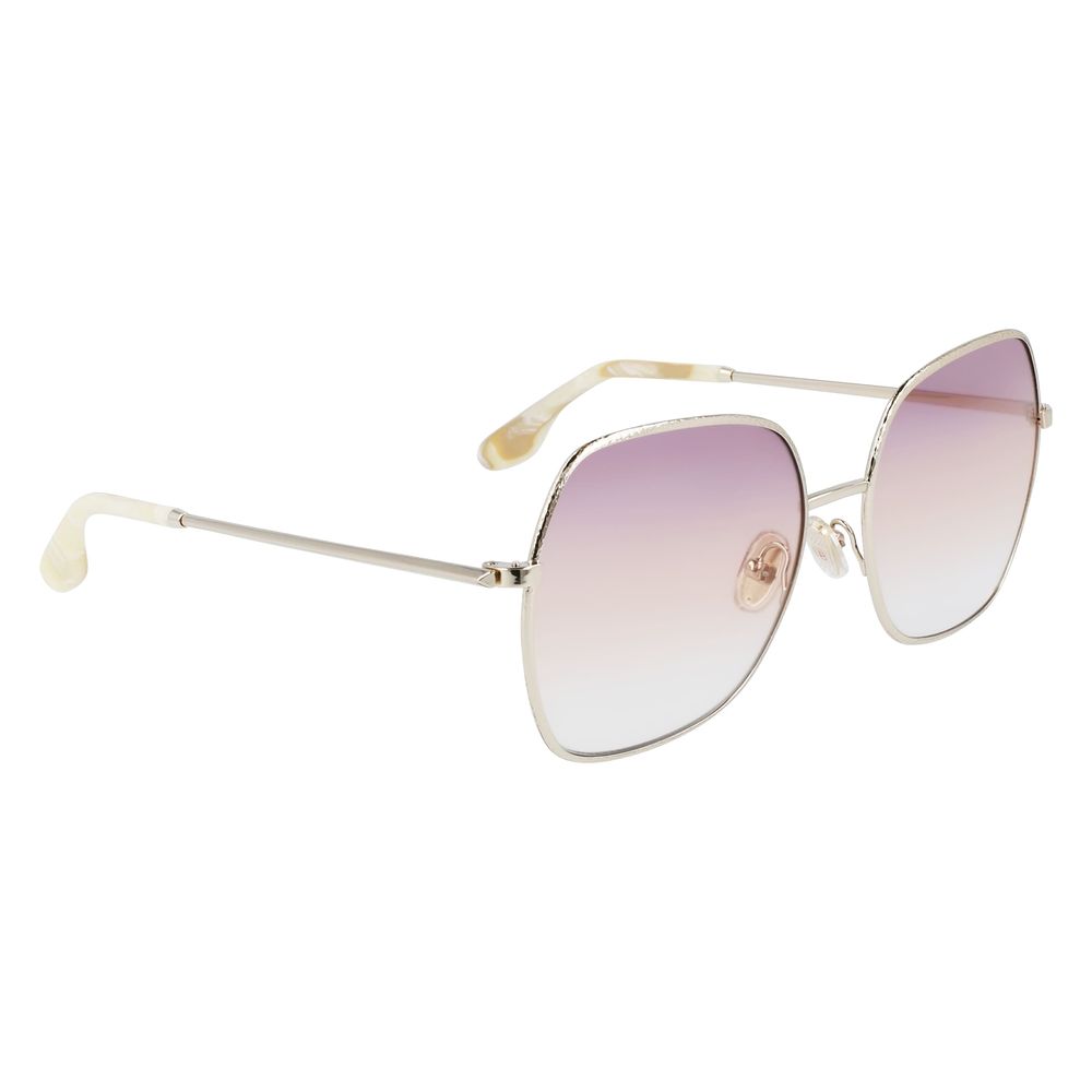 Victoria Beckham Sonnenbrille aus Goldmetall