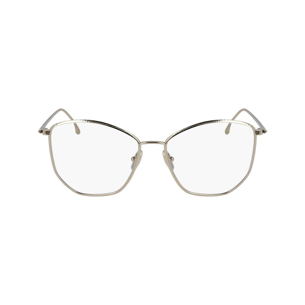 Victoria Beckham Brille aus Goldmetall (Gestell)