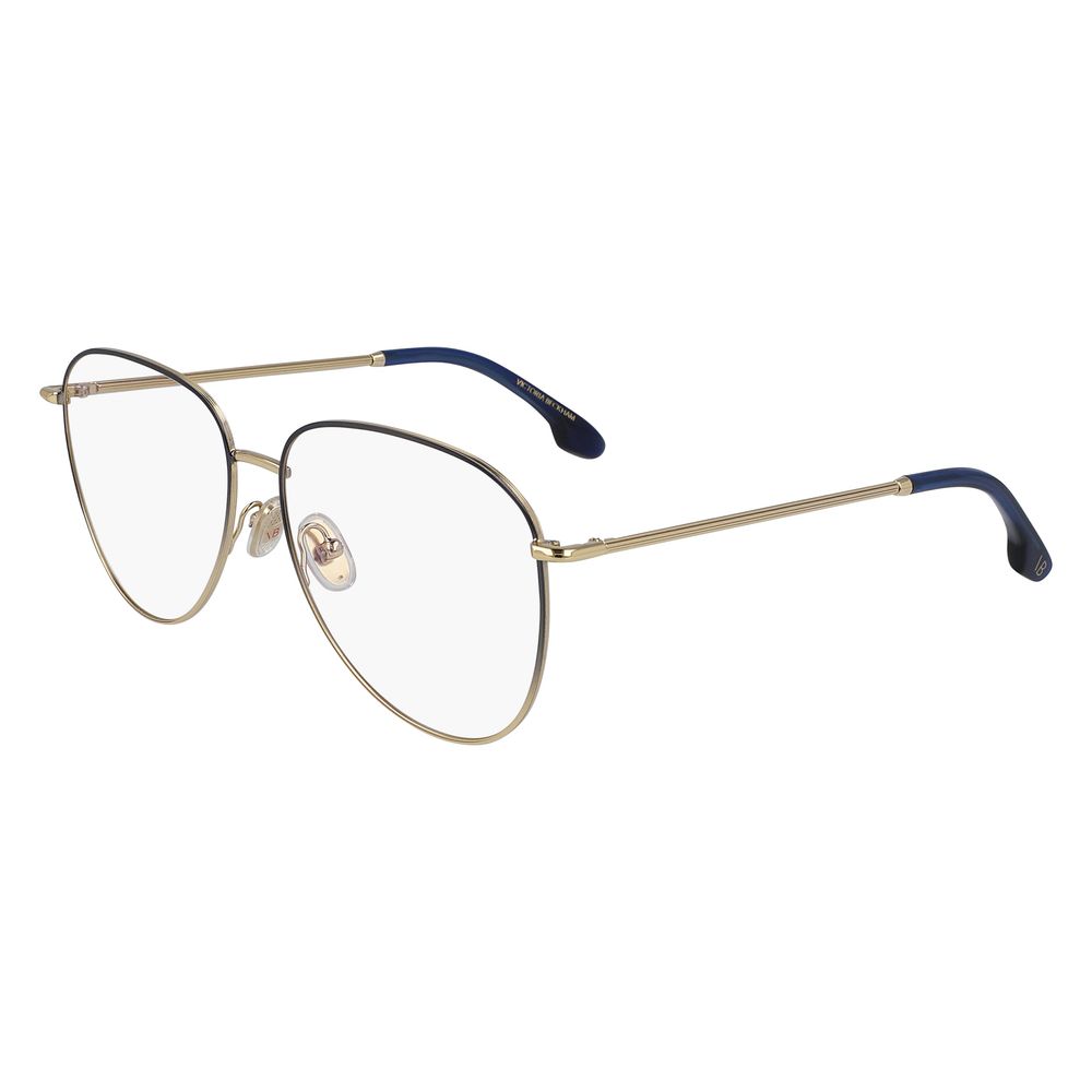 Victoria Beckham Blaue Metallbrille (Fassung)