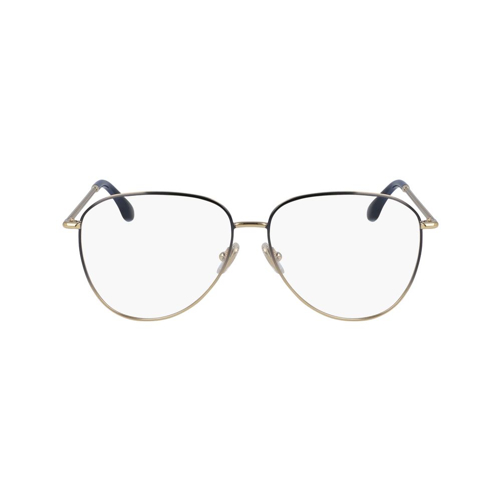 Victoria Beckham Blaue Metallbrille (Fassung)