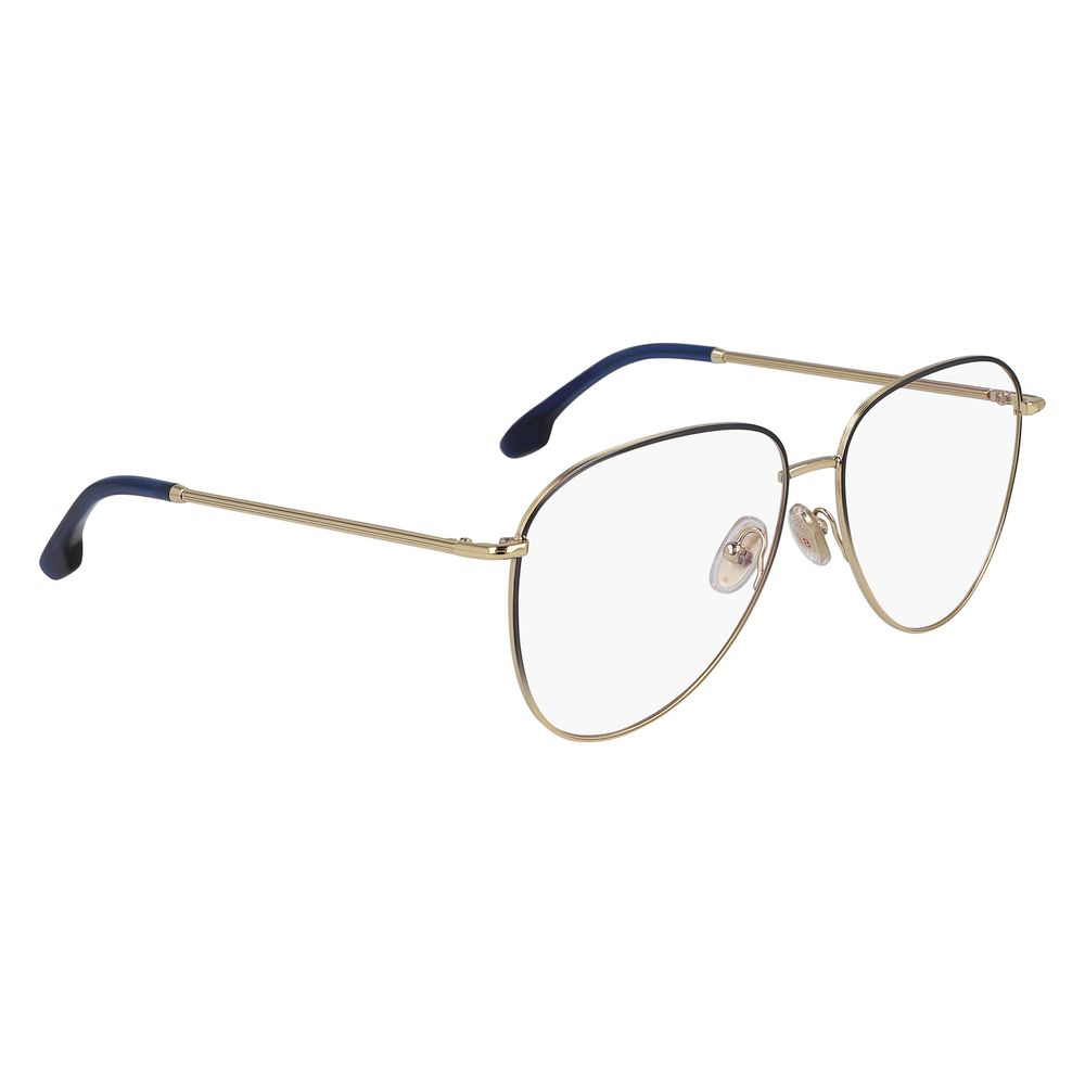 Victoria Beckham Blaue Metallbrille (Fassung)