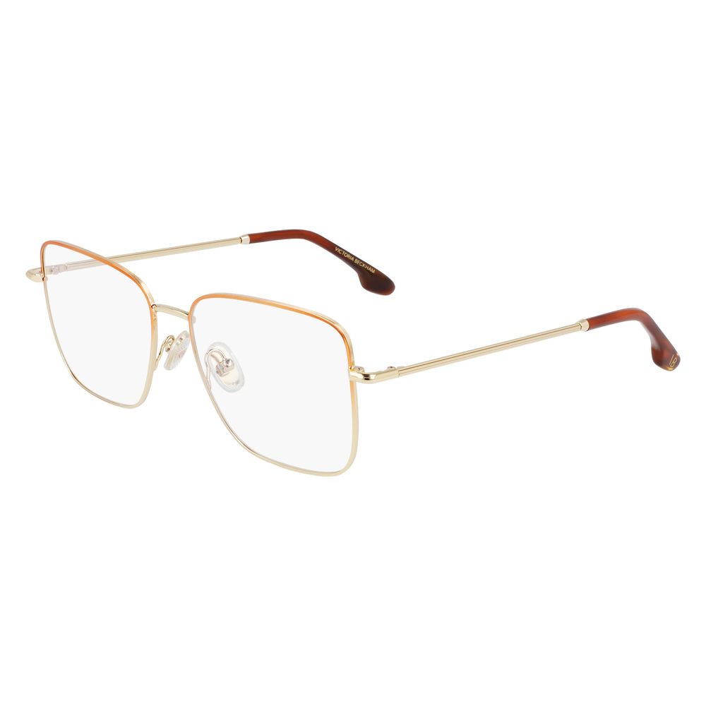 Victoria Beckham Braune Metallbrille (Gestell)