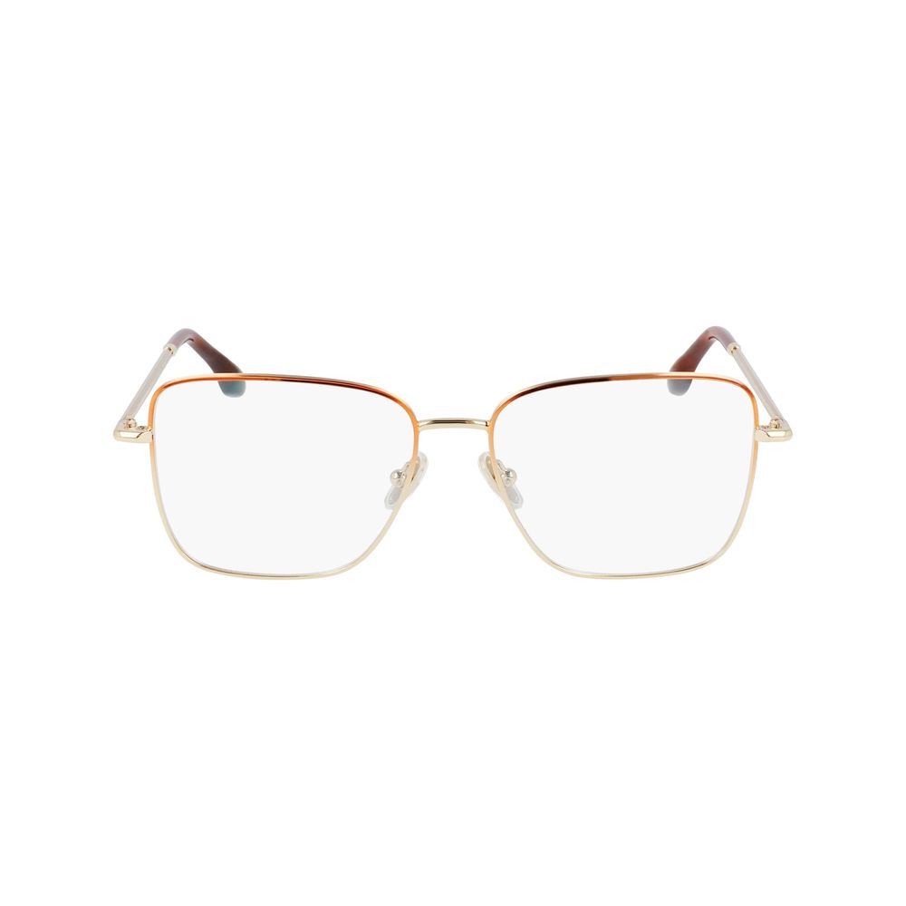 Victoria Beckham Braune Metallbrille (Gestell)