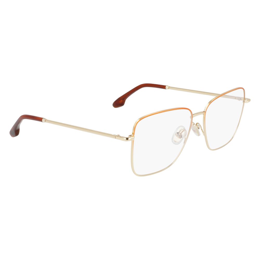 Victoria Beckham Braune Metallbrille (Gestell)