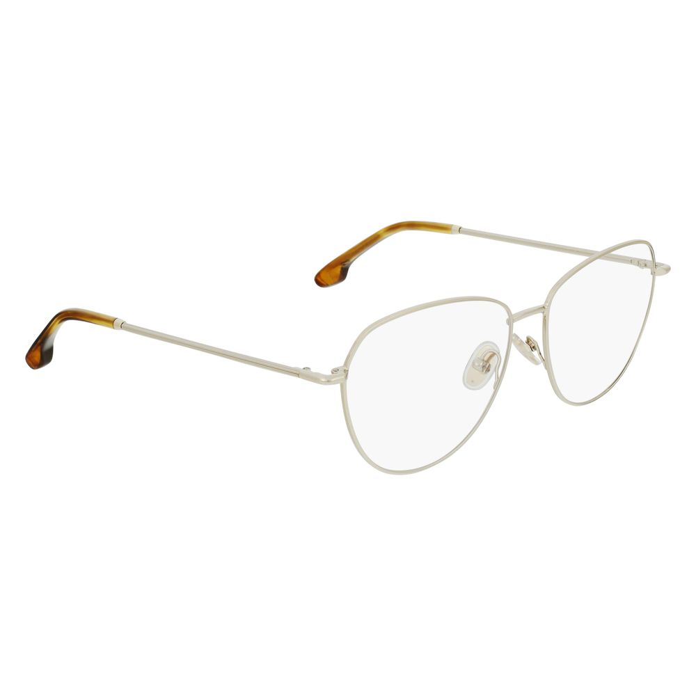 Victoria Beckham Goldene Metallbrille (Gestell)