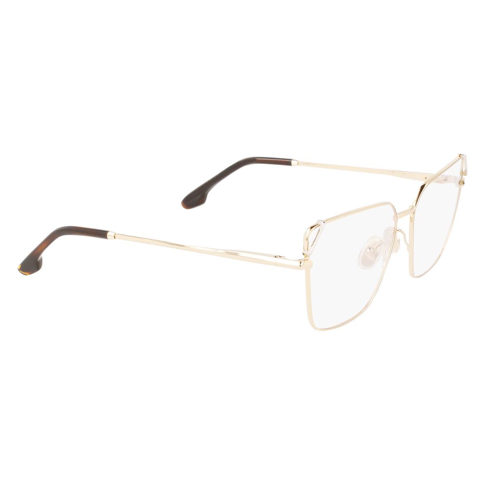 Victoria Beckham Goldene Metallbrille (Gestell)